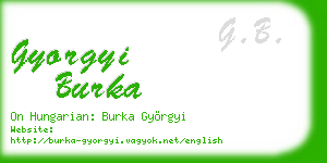 gyorgyi burka business card